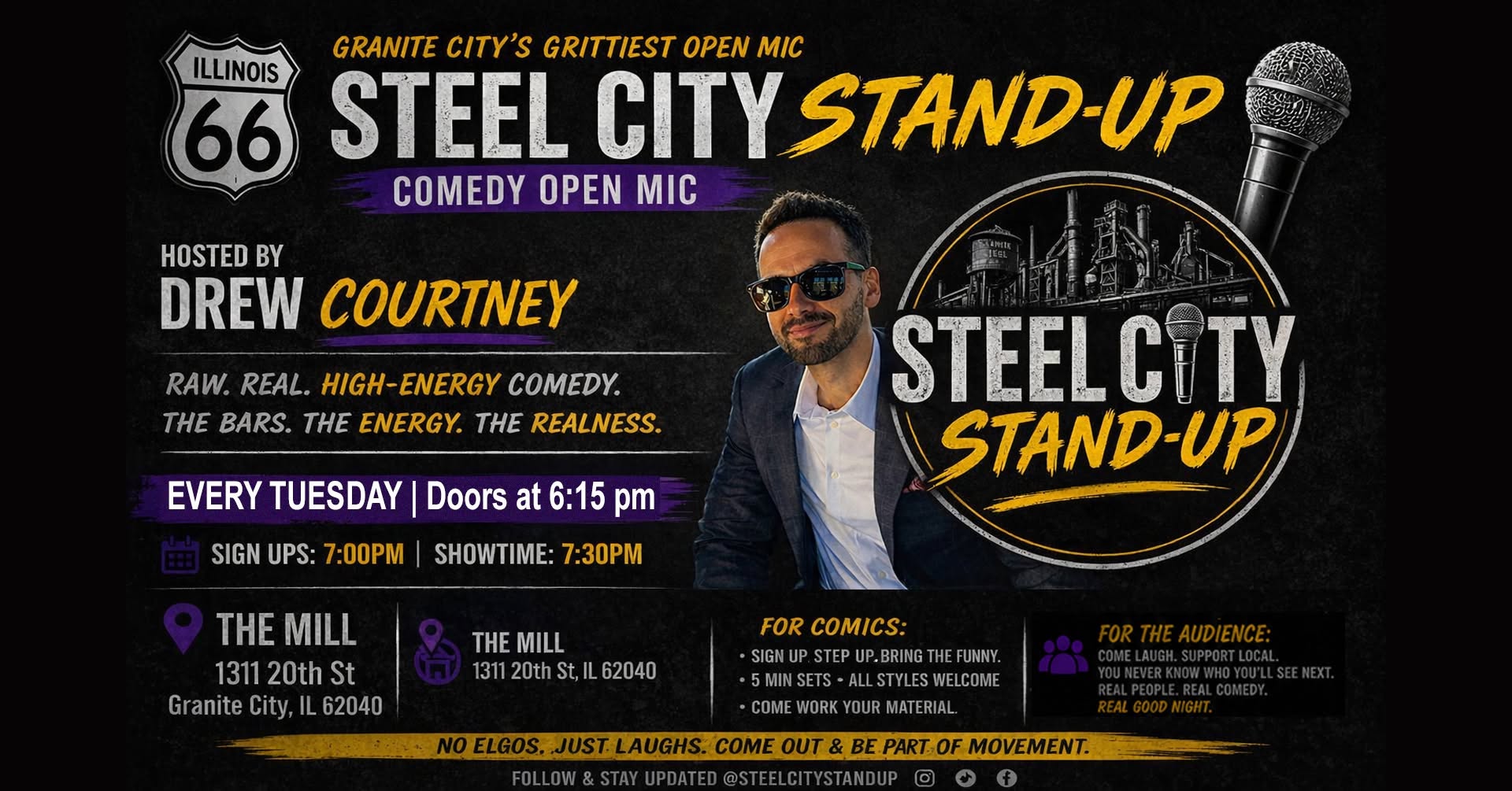 STEEL CITY Stand-Up Comedy Open Mic