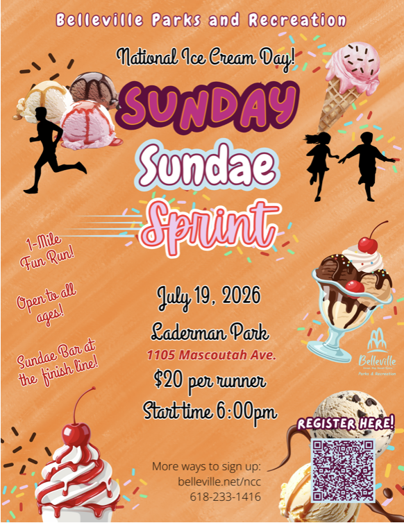 NATIONAL ICE CREAM DAY!  SUNDAE SPRINT